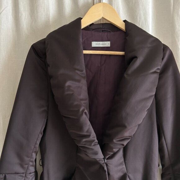 René Lezard Puff Purple Satin Blazer 38 - Picture 9 of 14